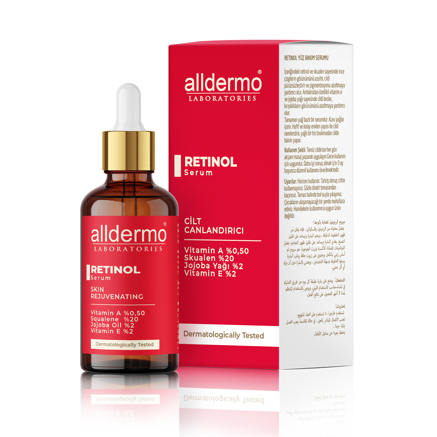ALLDERMO RETİNOL CİLT CANLANDIRICI SERUMU 30 ML
