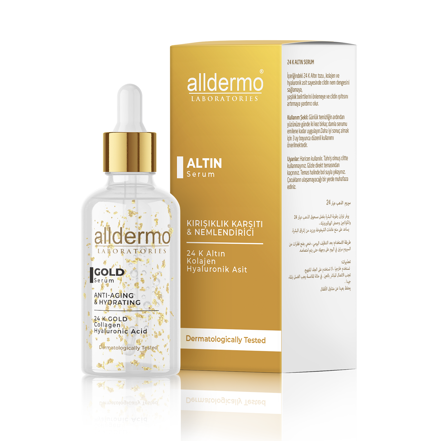 ALLDERMO GOLD ANTIAGING KIRIŞIKLIK KARŞITI NEM. SERUMU 30 ML