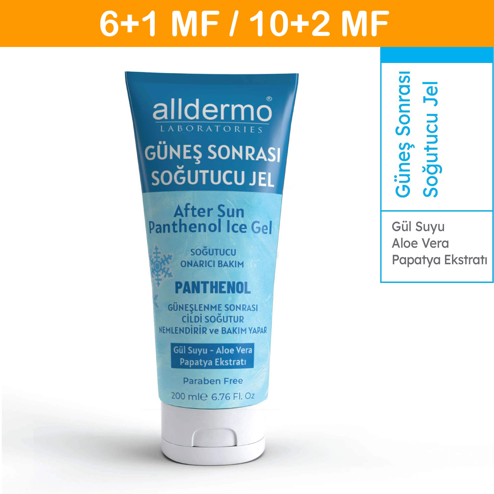 Alldermo After Sun Panthenol Ice Jel 200 ml
