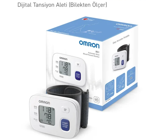 TANSİYON ALETİ OMRON BİLEKTEN RS1