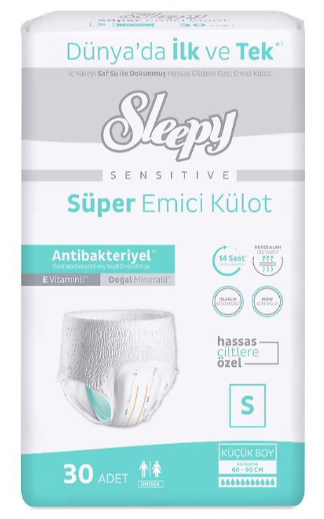 Sleepy Sensitive Emici Külot Bez Small 30’lu