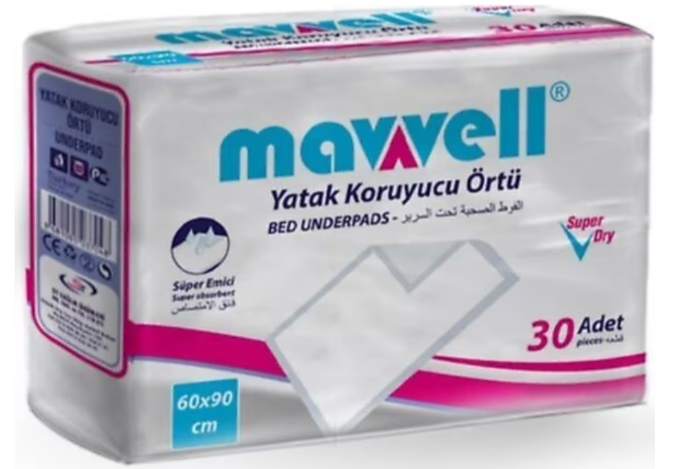 Mavvell Yatak Koruyucu 60x90 cm 30’lu