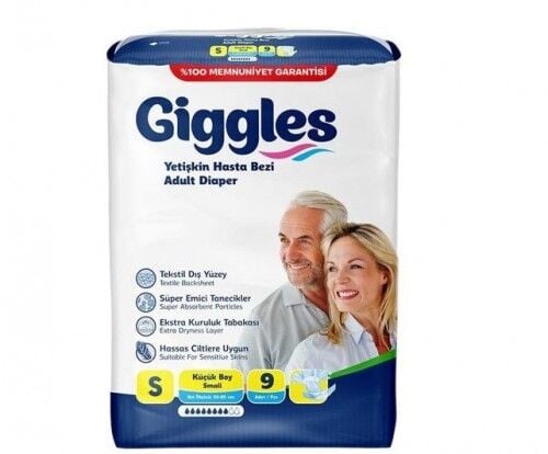 GİGGLES HASTA ALT BEZİ S BEDEN 9'LU