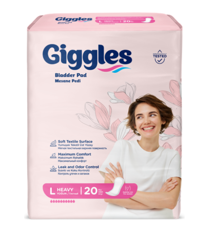 Giggles Kadın Mesane Pedi Large 20’li