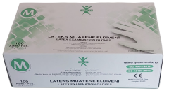 Haspet Pudrasız Lateks Muayene Eldiveni Medium (M) 100 Adet