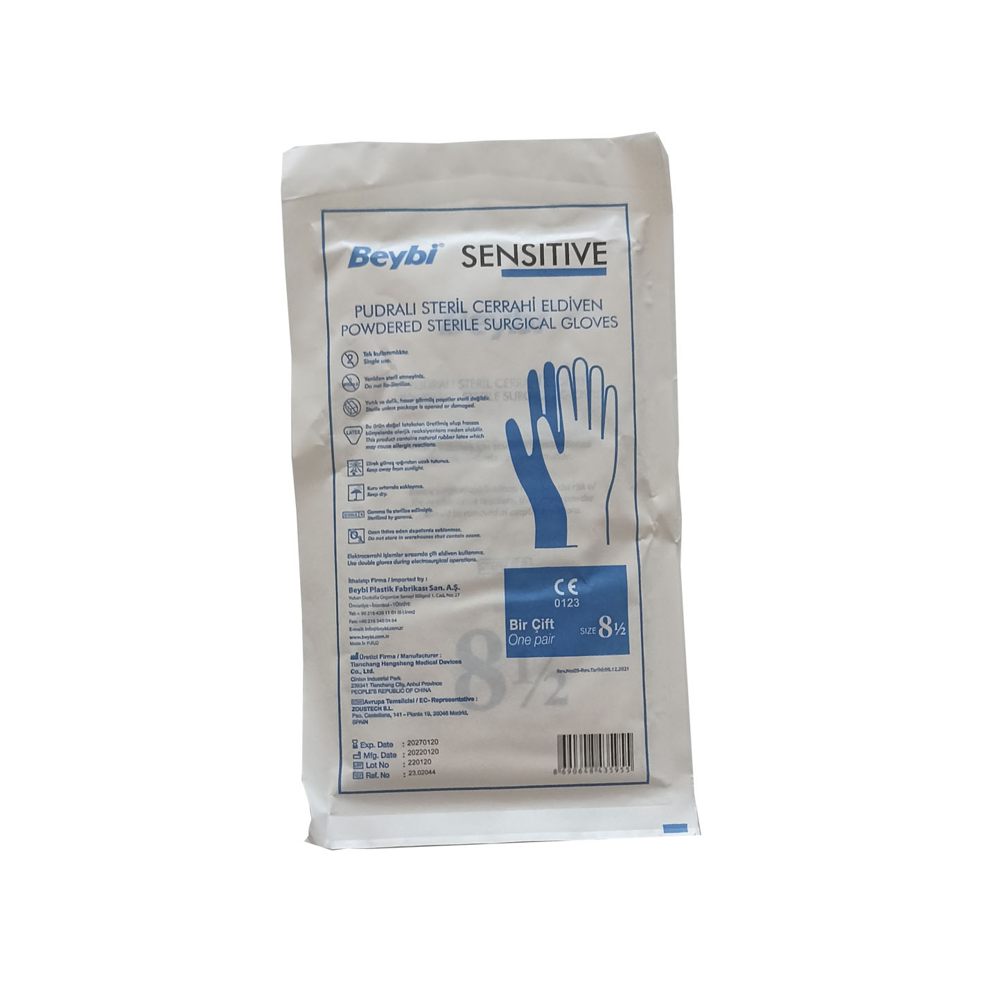 STERİL ELDİVEN NO:8 BEYBİ PUDRASIZ