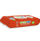 VÜCUT TEMİZLEME HAVLUSU FRESHLİFE 2XL 50'Lİ