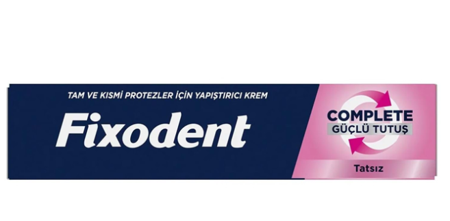 FİXODENT COMPLETE GÜÇLÜ TUTUŞ TATSIZ DİŞ PROTEZ YAPIŞTIRICI KREM 47 GR