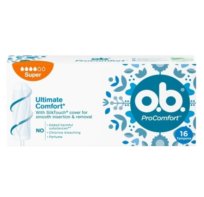 O.B. Tampon Süper ProComfort 16’lı