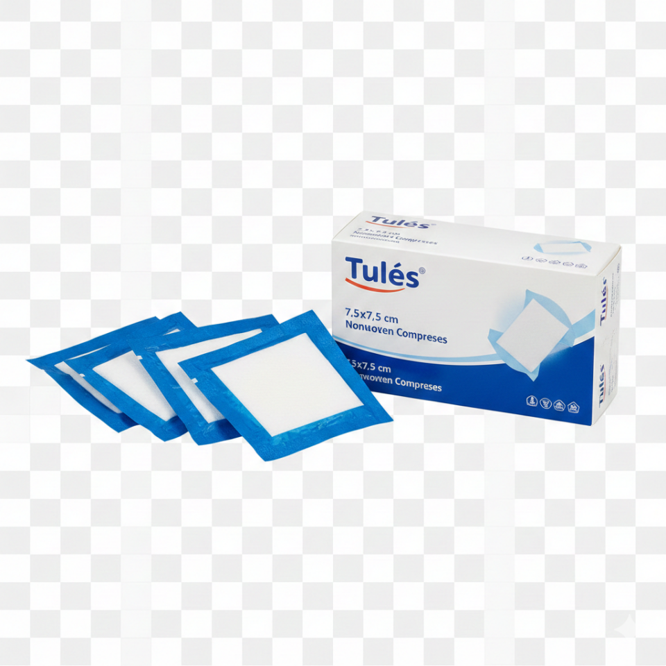 NONWOVEN KOMPRES 7,5*7,5 CM 4 KAT (5Lİ ZARF) 25 Lİ TULES