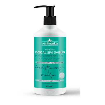 Yeşilmarka Arındırıcı Doğal Sıvı Sabun Hindistan Cevizi & Vanilya 400 ml