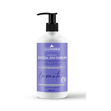Yeşilmarka Arındırıcı Doğal Sıvı Sabun Lavanta 400 ml