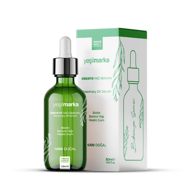 Yeşilmarka Doğal Biberiye Yağı 50 ml Saç Sakal Kaş Serumu
