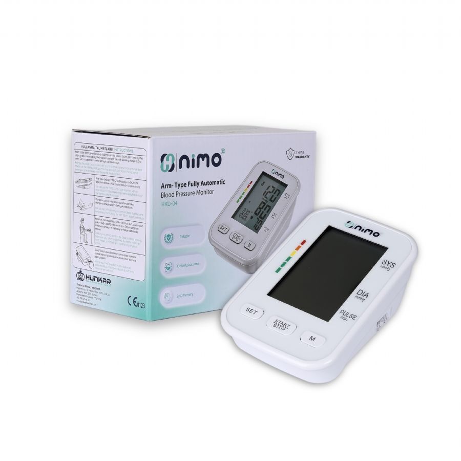 Nimo HKD-04 Dijital Koldan Ölçer Tansiyon Aleti Otomatik Beyaz (DBP-1332)