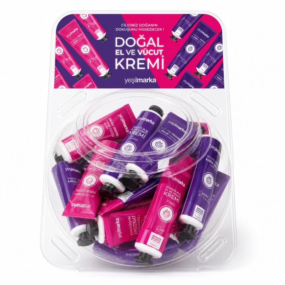 Yeşilmarka Doğal El ve Vücut Kremi Karma Set Böğürtlen/Gül 30 ml