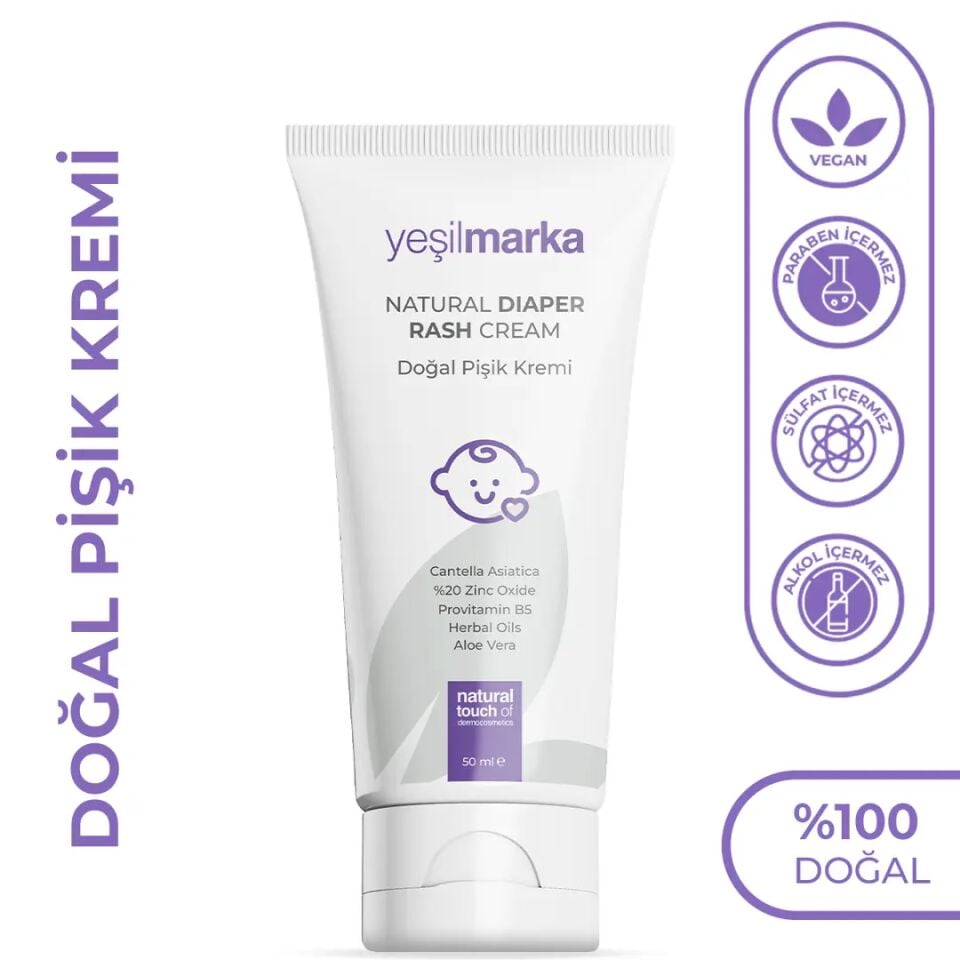 Yeşilmarka Doğal Pişik Kremi 50 ml